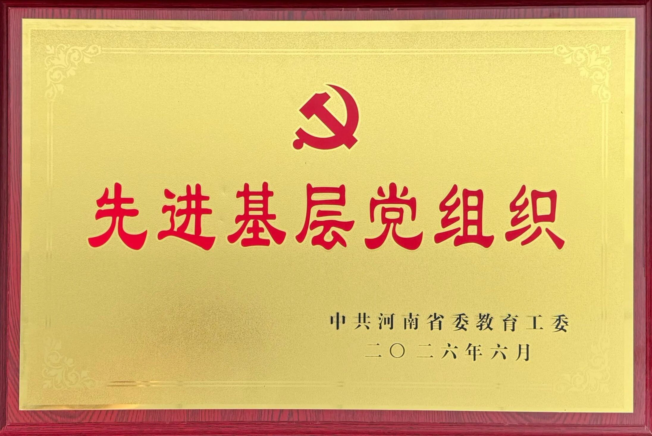 喜报!新葡萄药学院党支部荣获中共河南省委教育工委“先进基层党组织”称号 喜报!新葡萄药学院党支部荣获中共河南省委教育工委“先进基层党组织”称号